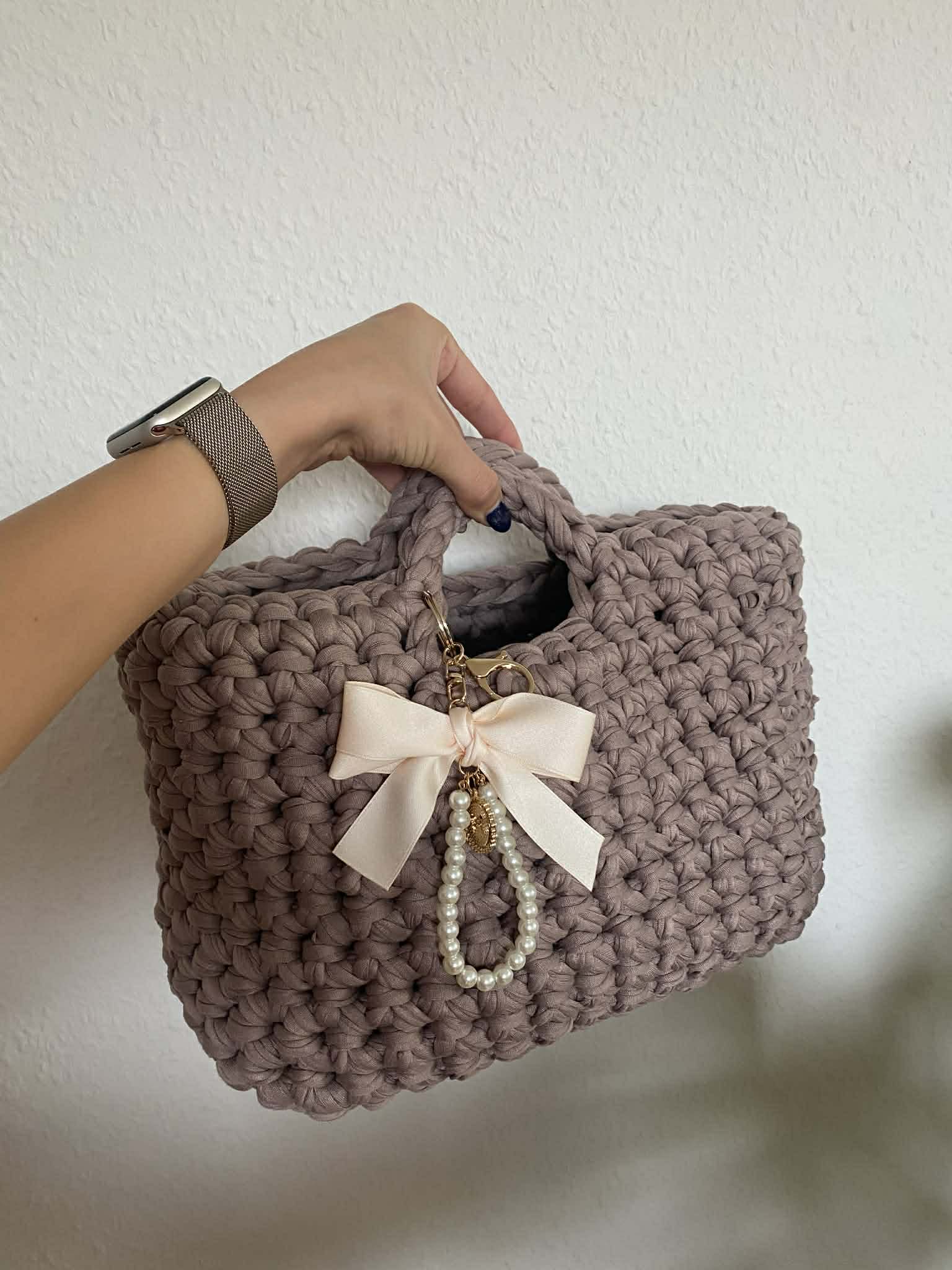 CozyLoops Mini Tote – Soft Beige