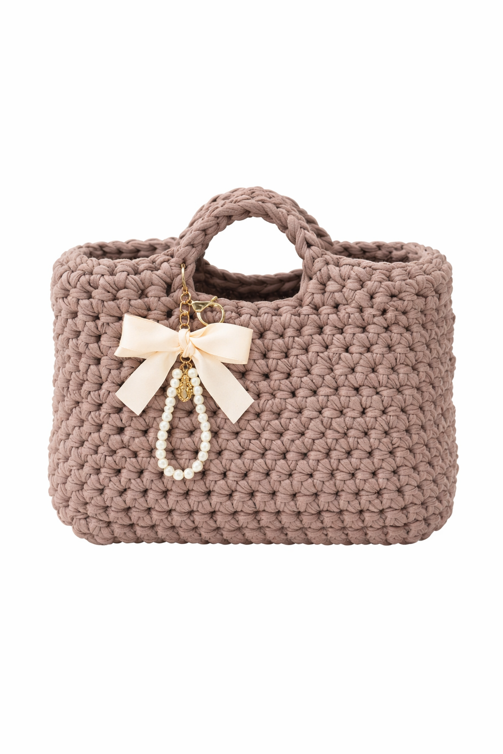 CozyLoops Mini Tote – Soft Beige