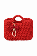 CozyLoops Mini Tote – Ruby Red
